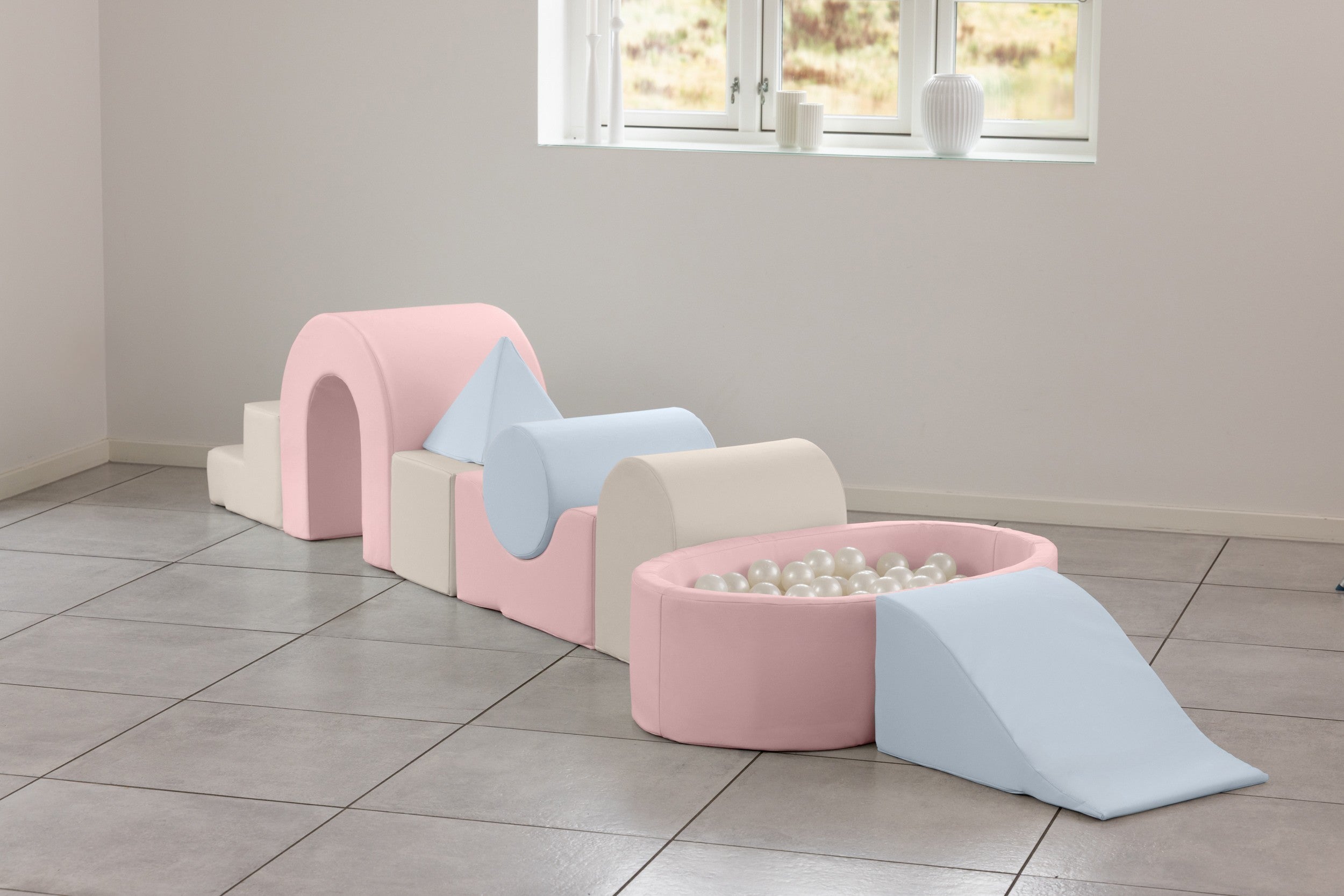 LUX Playset with Ball Pit - Pastel - 9-Piece