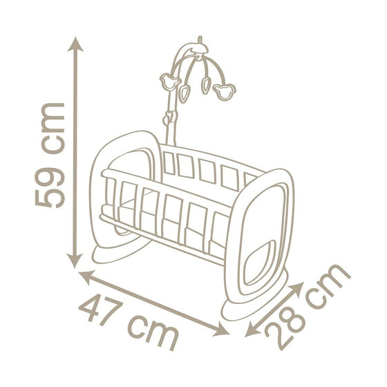 Cradle for dolls Smoby 42 cm-2