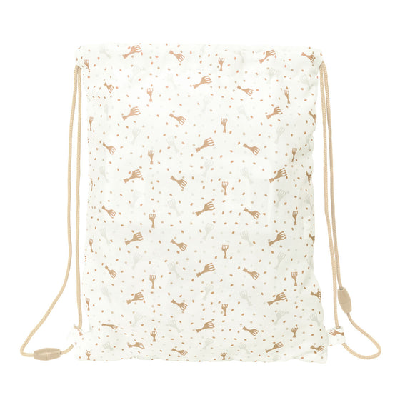 Backpack with Strings Sophie la Girafe Beige 26 x 34 x 1 cm-2