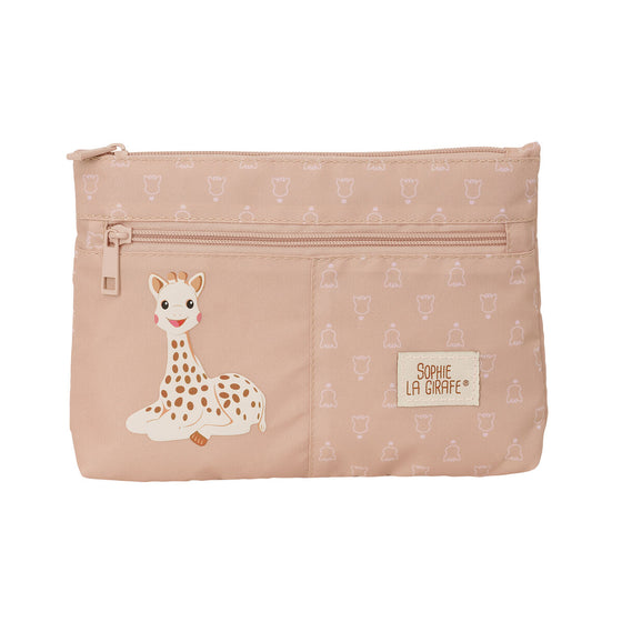 Double Carry-all Sophie la Girafe Beige 23 x 16 x 3 cm-0