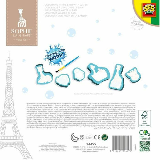 Bath Toys SES Creative Sophie La Girafe Water colouring-4