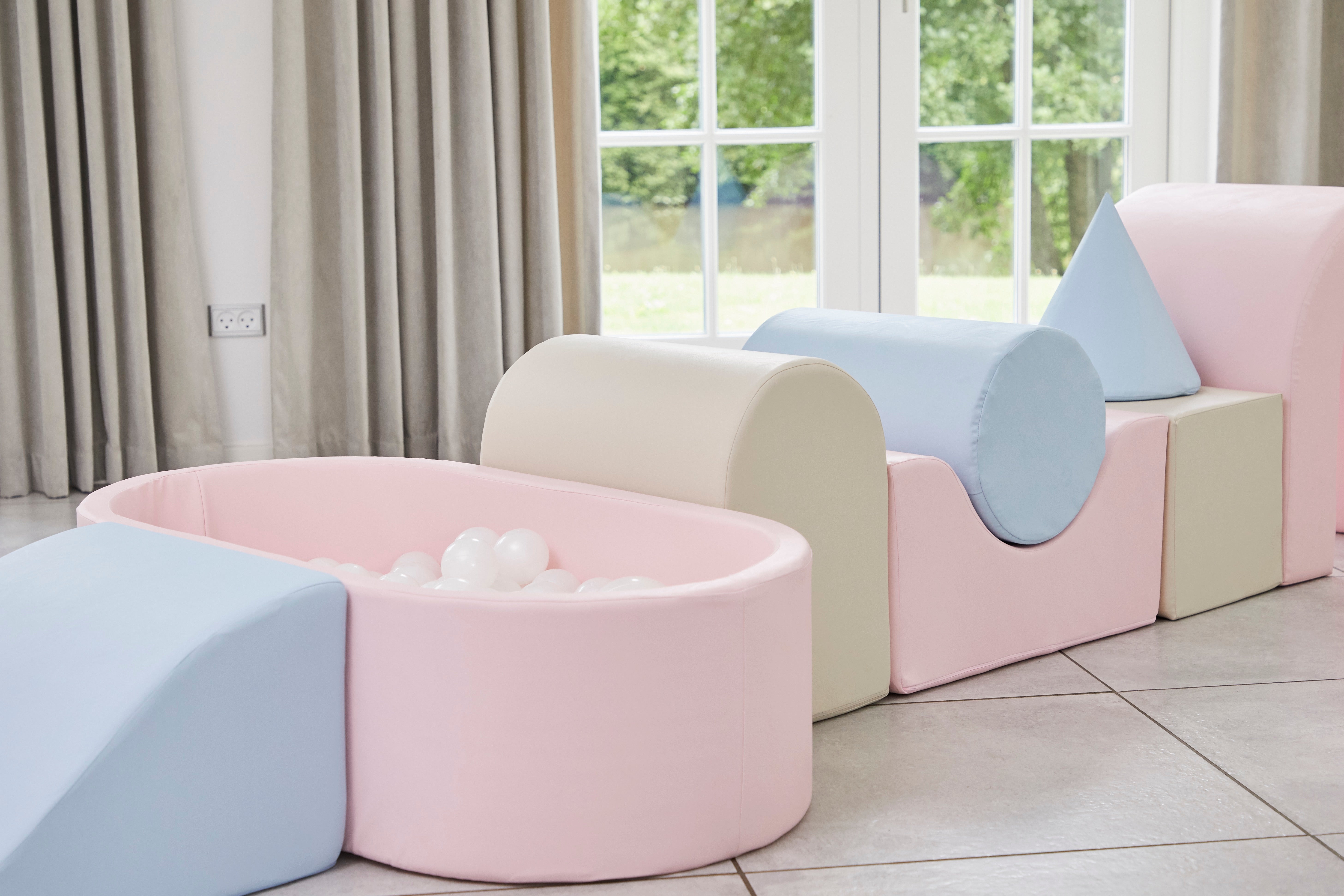 LUX Playset with Ball Pit - Pastel - 9-Piece