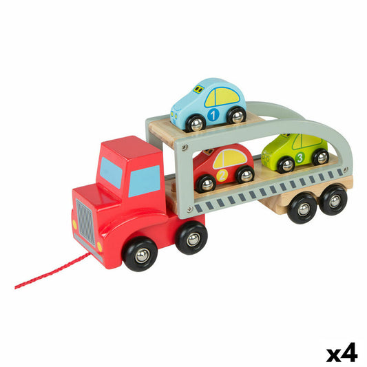 Truck Carrier and Cars Woomax 5 Pieces 4 Units 29,5 x 12 x 8,5 cm-0