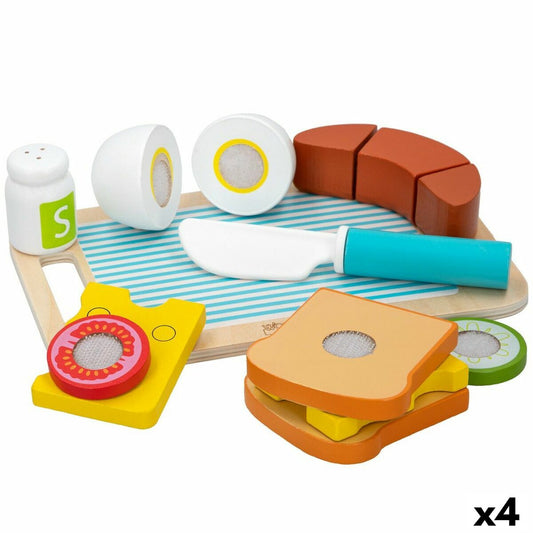 Toy Food Set Woomax Breakfast 14 Pieces (4 Units)-0