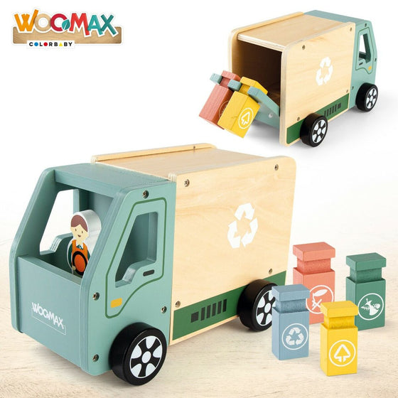 Garbage Truck Woomax Toy 8 Pieces 24 x 15 x 13,5 cm (4 Units)-5