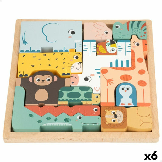 Child's Wooden Puzzle Woomax (6 Units)-0