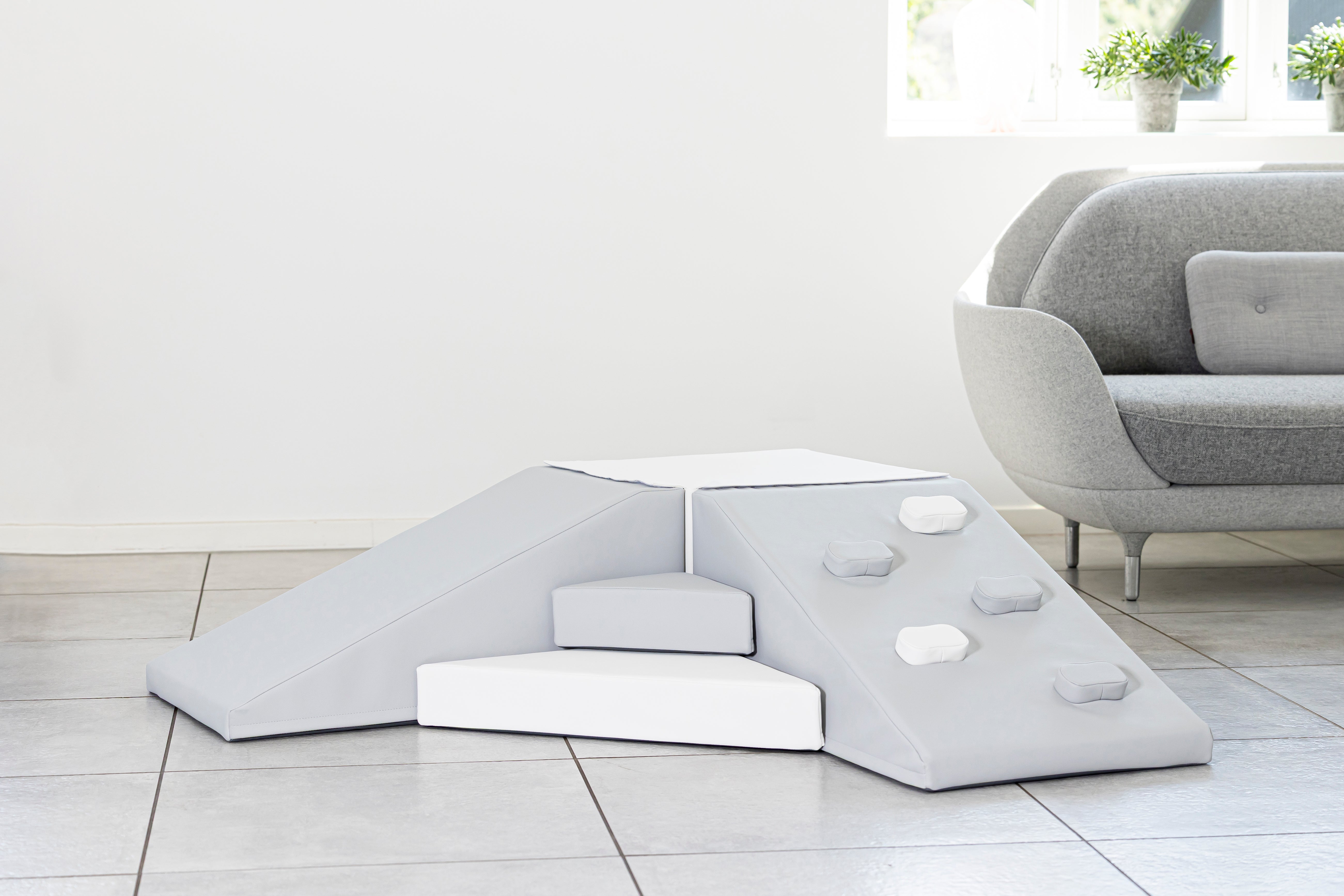 Corner Soft Play Set - Grey/White