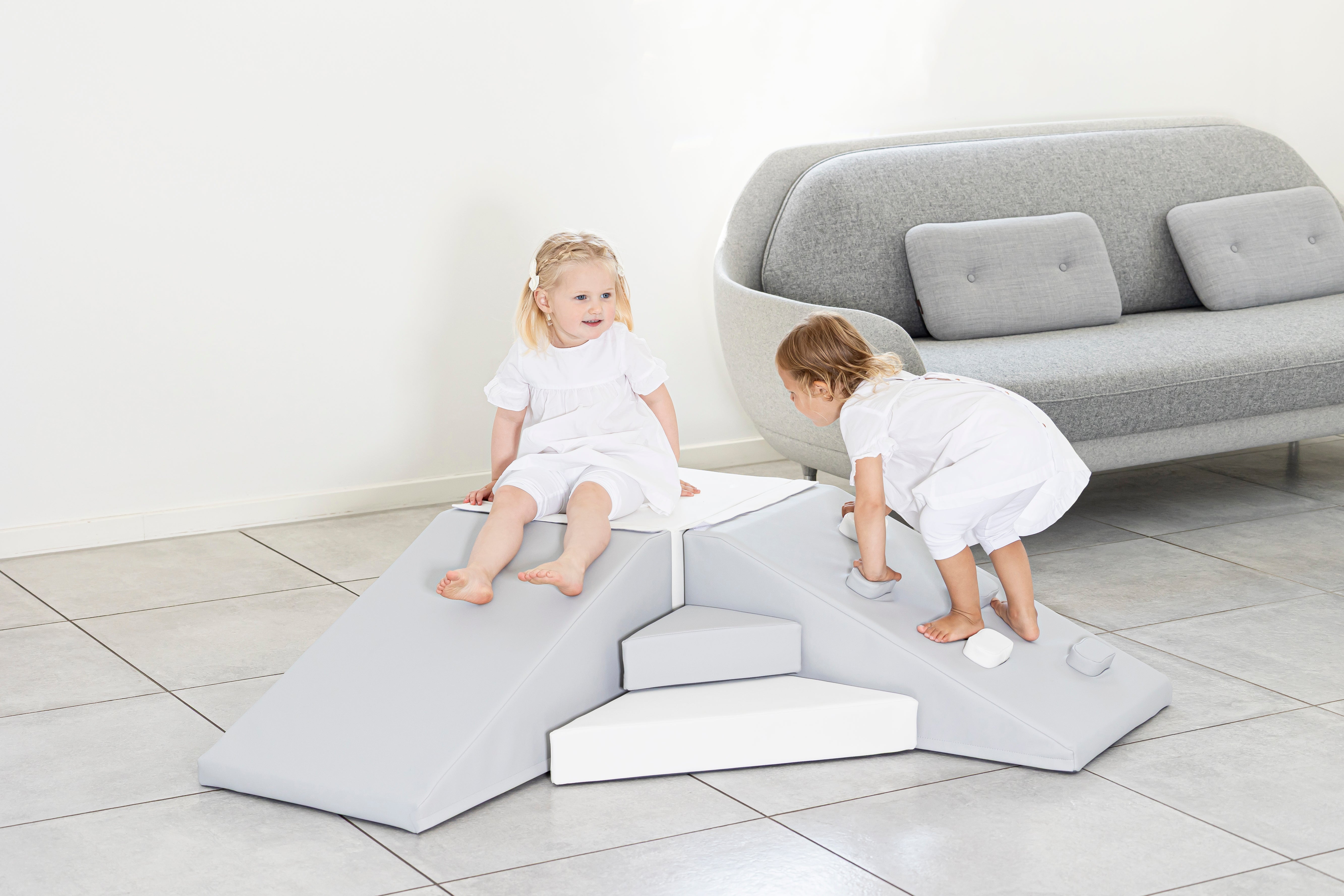 Corner Soft Play Set - Grey/White