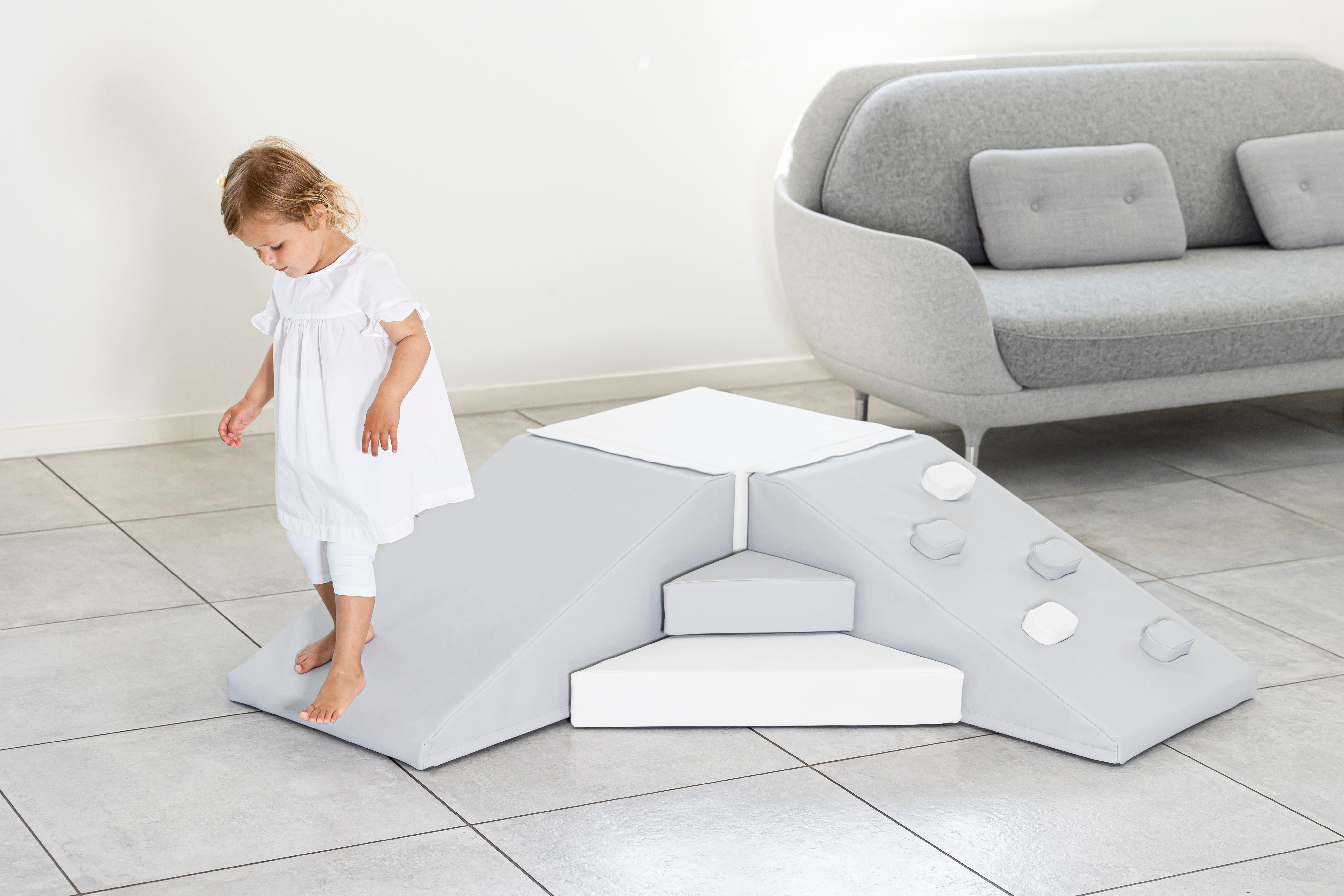 Corner Soft Play Set - Grey/White