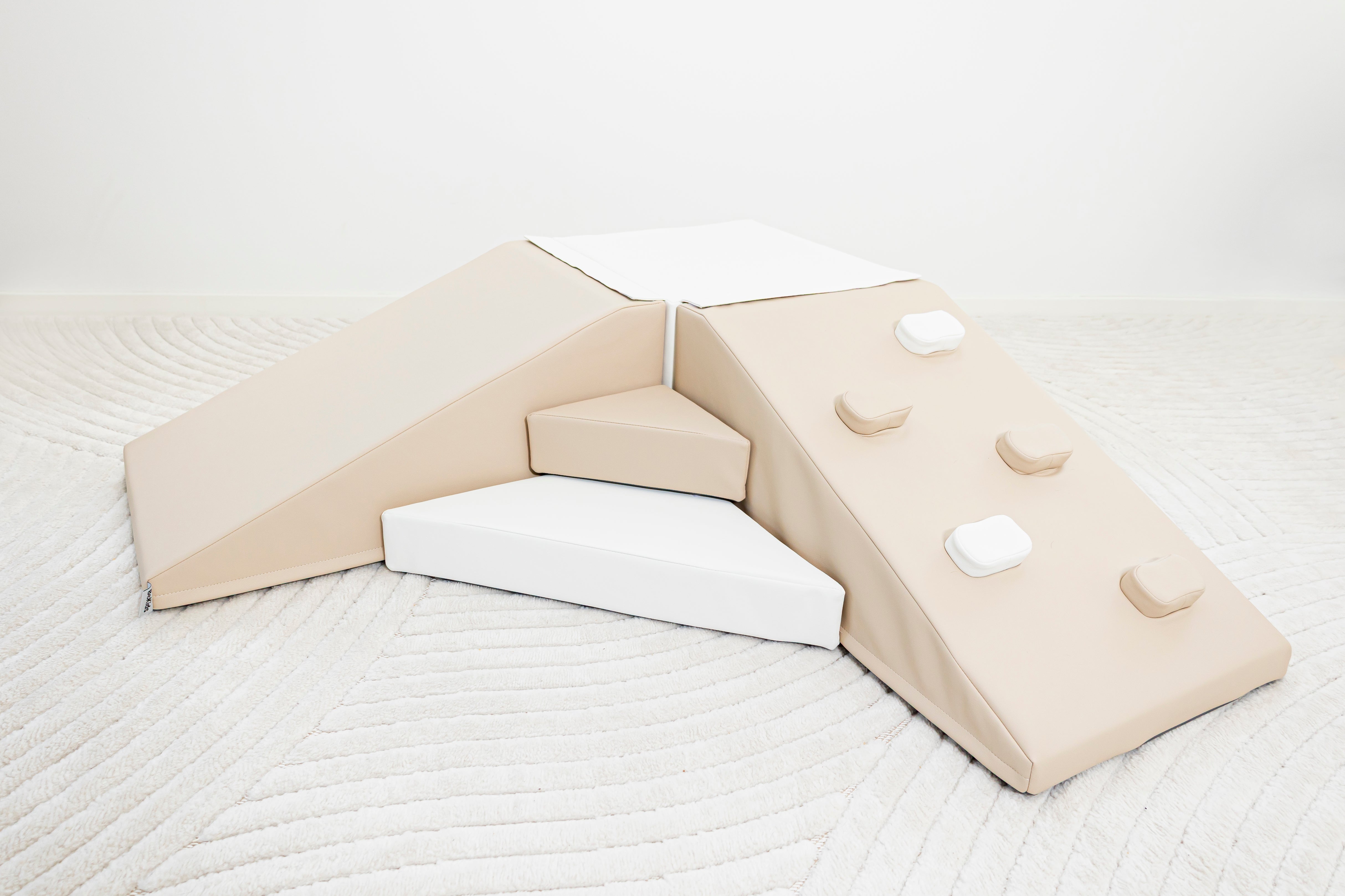 Corner Soft Play Set – Beige & White