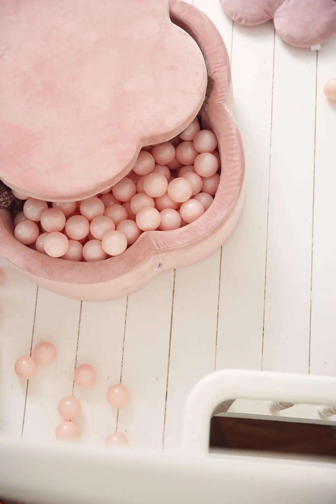 Flower Ball Pit - Velvet Baby Pink (100X30) - PRE ORDER - KIDKII