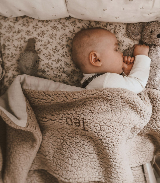 Baby Blanket with Name - Beige