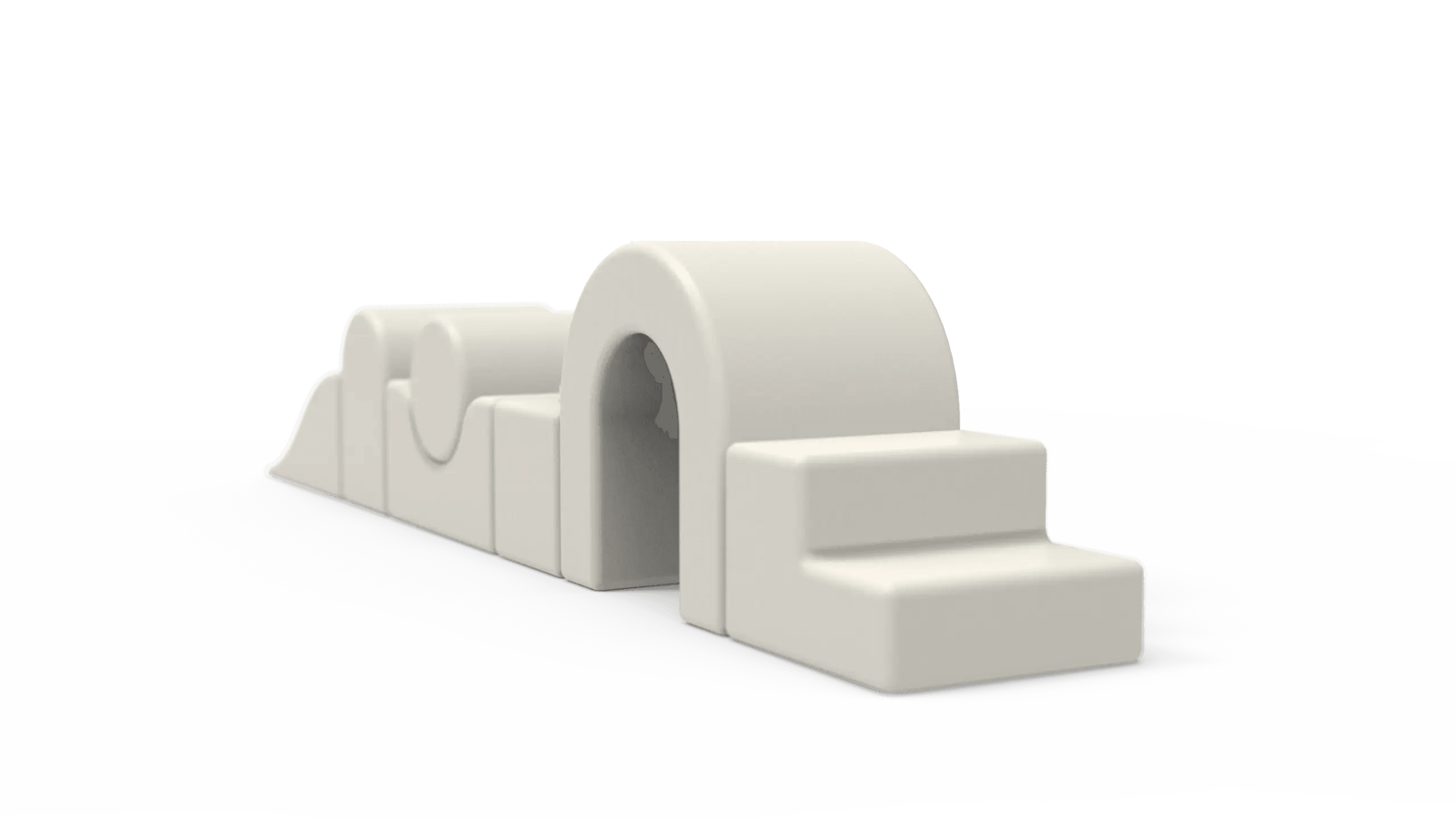 Lux Foam Play Set - Beige - KIDKII