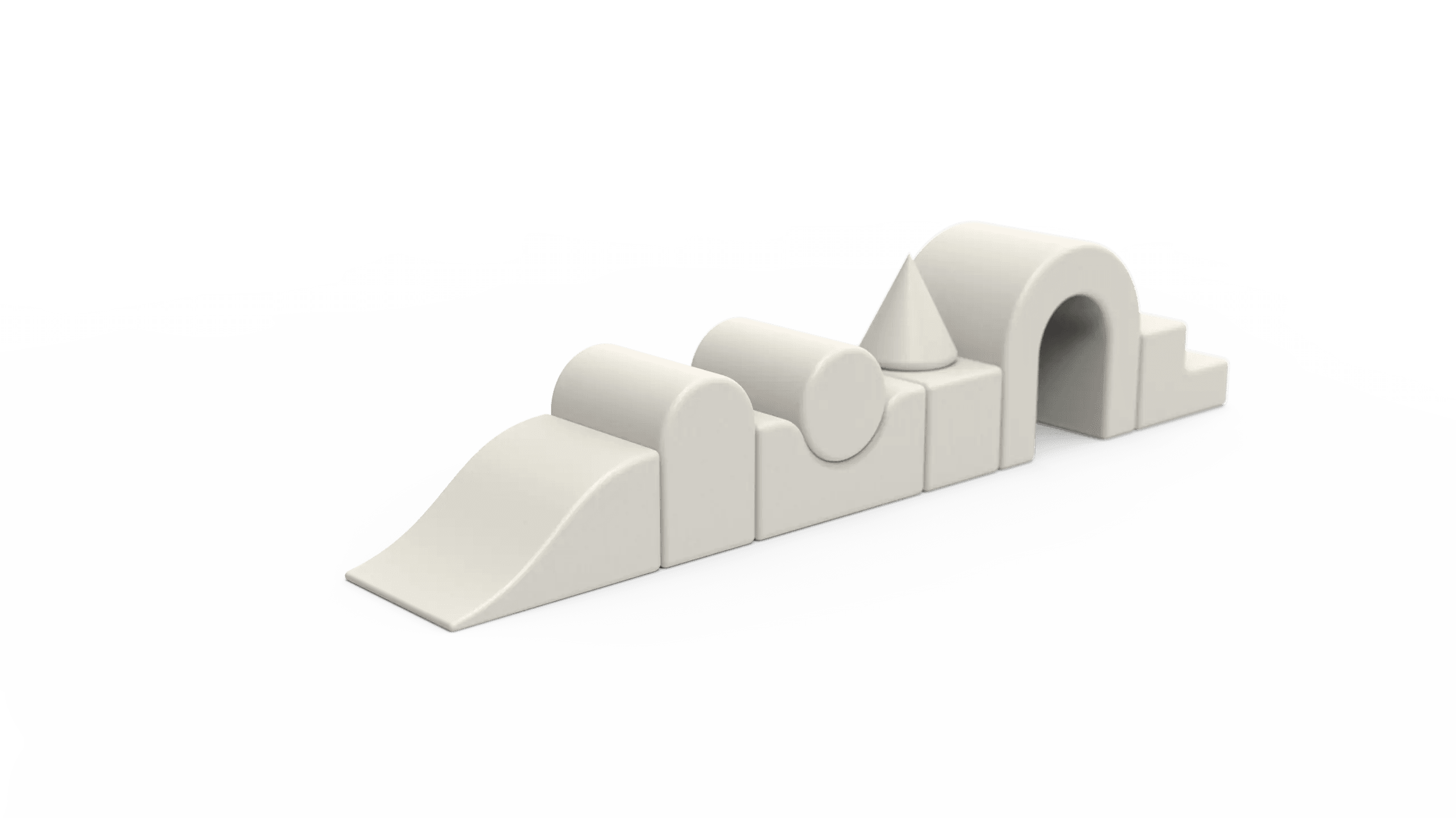 Lux Foam Play Set - Beige - KIDKII