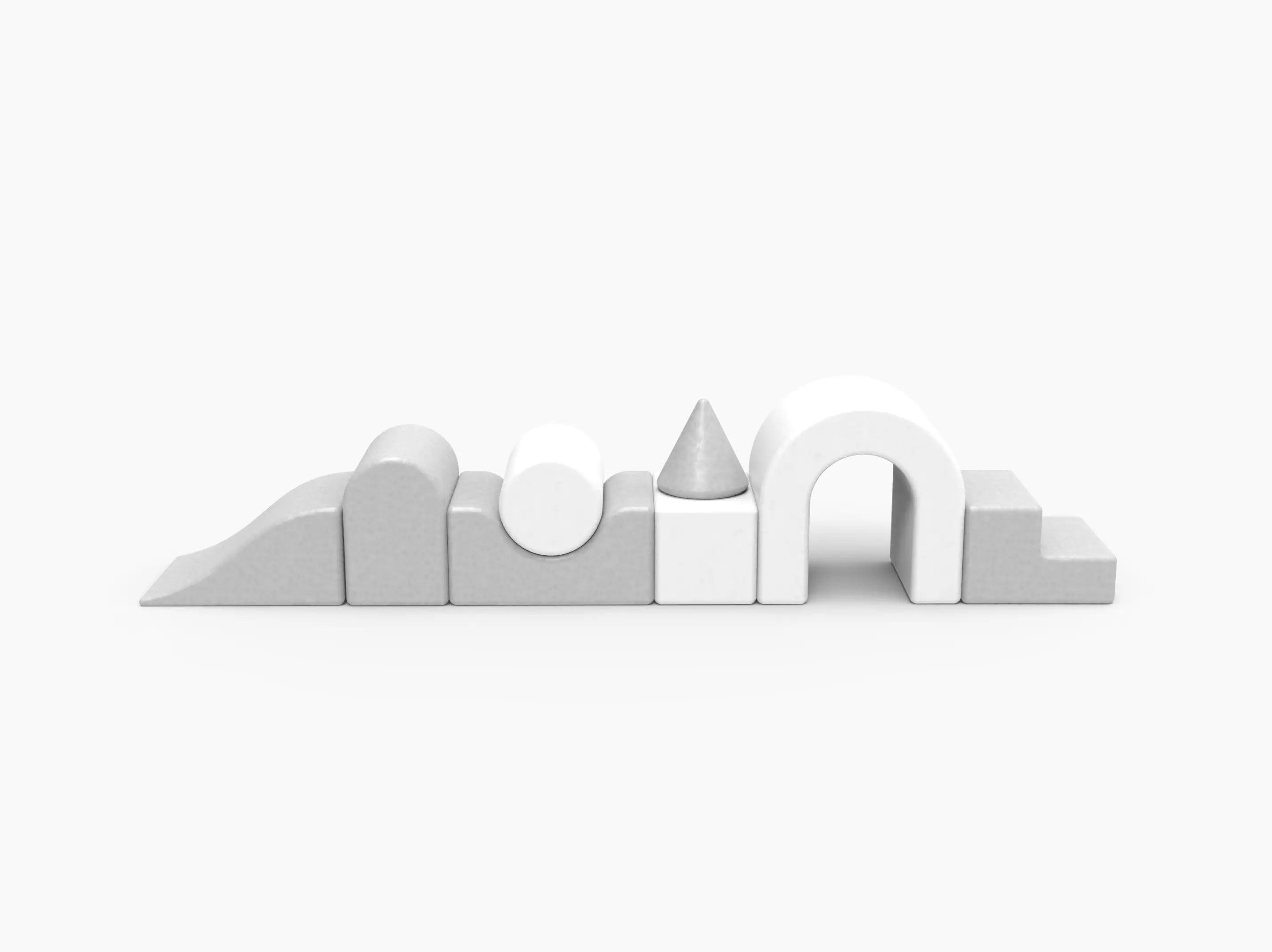 LUX Foam Play Set - Grey/White - KIDKII