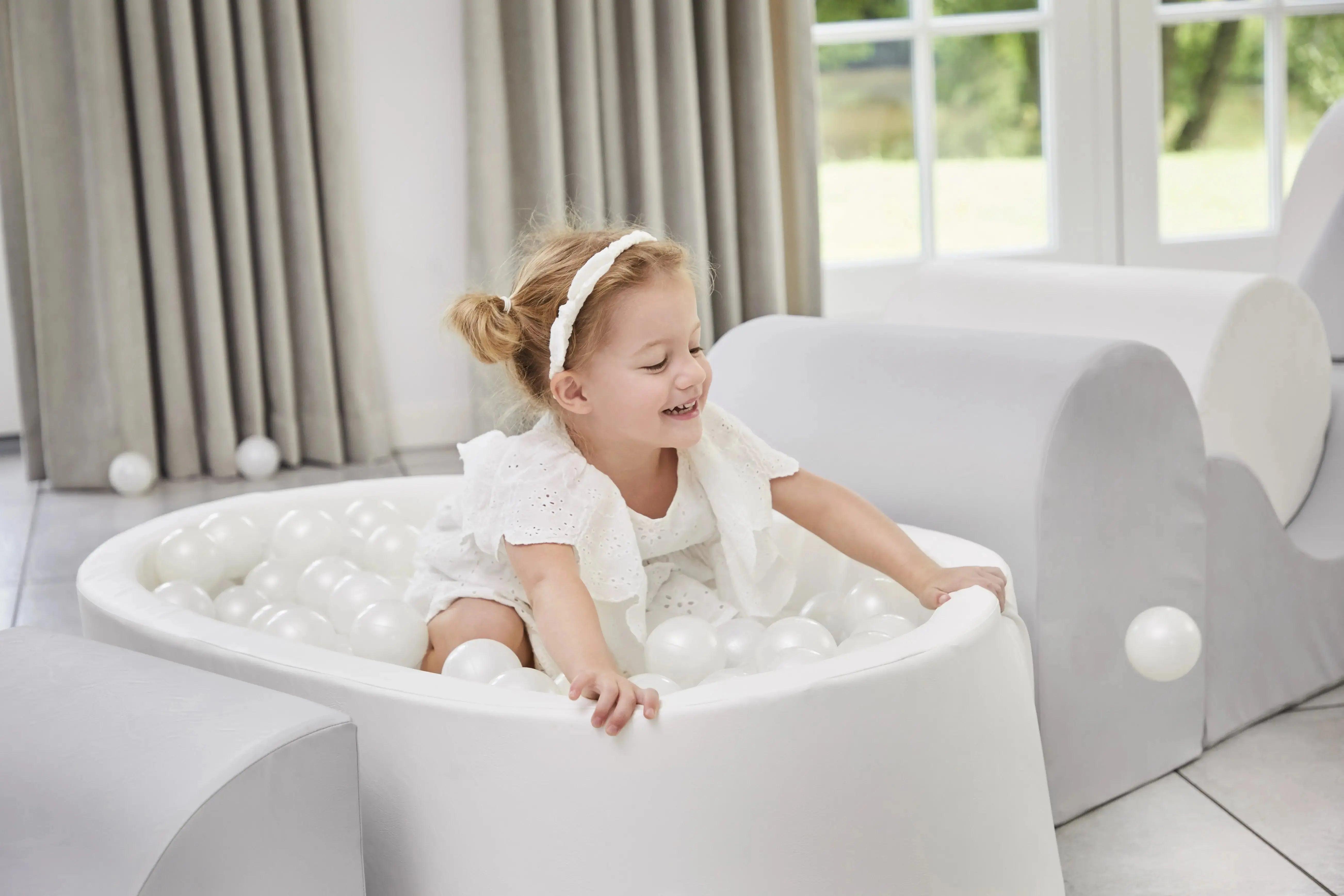 LUX Foam Play Set with Ball Pit - Grey/White - KIDKII