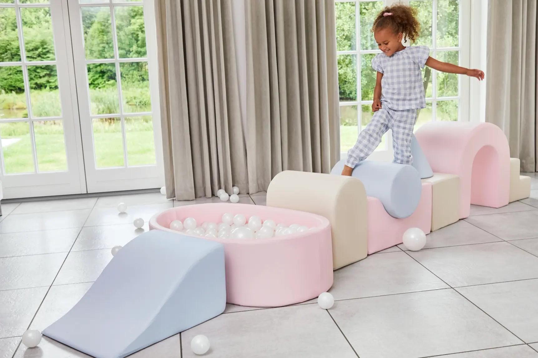 LUX Playset with Ball Pit - Pastel - 9-Piece