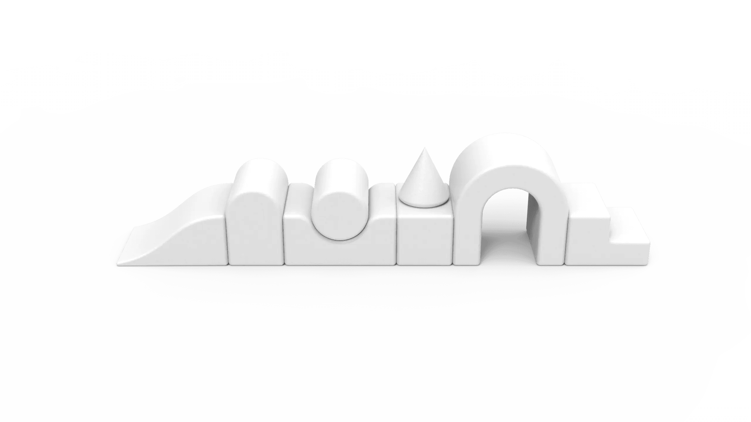 Lux Foam Play Set with Ball Pit - White - KIDKII