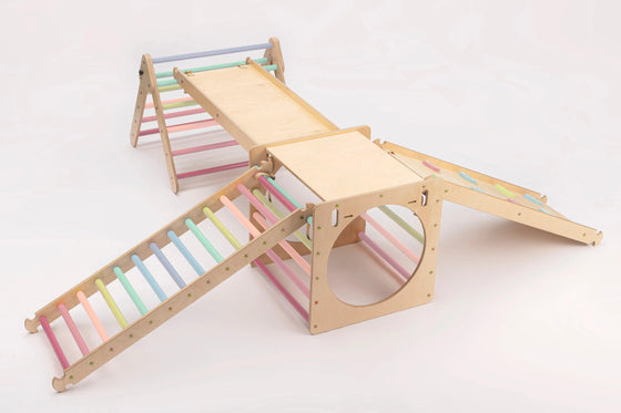 Montessori - Climbing Set XXL - Wood - KIDKII