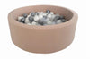 Round Ball Pit - Cotton Espresso (90x30) - KIDKII