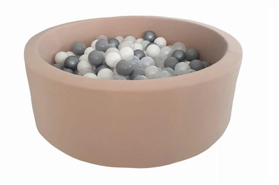 Round Ball Pit - Cotton Espresso (90x30) - KIDKII