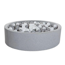  Round Ball Pit - Cotton Light Grey (90x30) - KIDKII